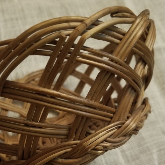 Wicker Basket Vintage Woven Wall Decor Set of 6 - Picture 5 of 7